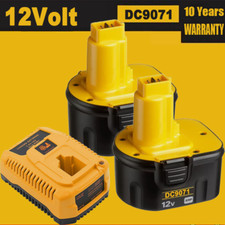 2X 4800mAh 12V Ni-MH Akku Für Dewalt DE9071 DC9071 DE9074 DE9075 DE9501 DE9072