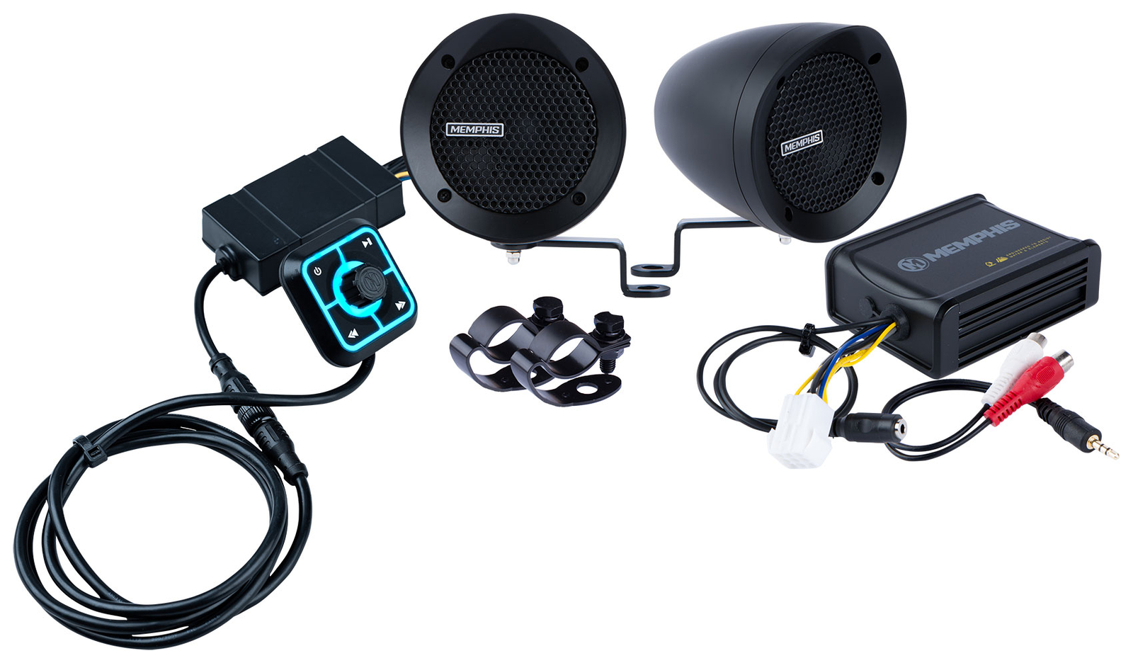 Memphis MXABMB2BT 2 динамики усилитель управление Bluetooth для мотоциклаквадроцикласкутера