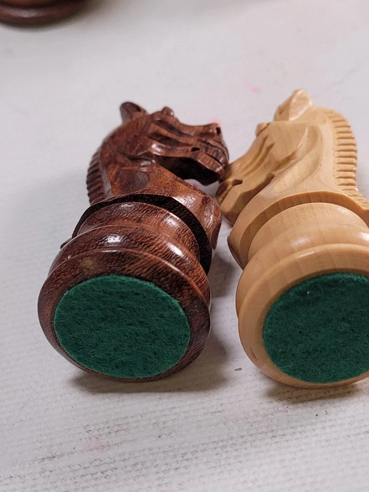 The Chess Store 3 Inch Golden Rosewood Chess Pieces Set Wooden (Box #8) - Image 4 of 4