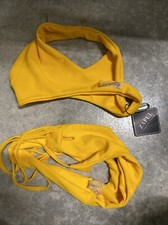 Women's Zaful Forever Young Yellow Bikini Set Size Small/4