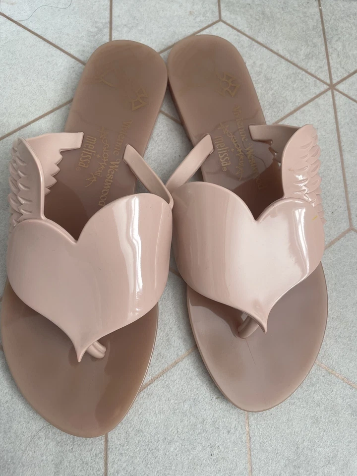 Vivienne Westwood Anglomania Melissa Harmonic Nude pink Sandals uk 5 - Image 2 of 4