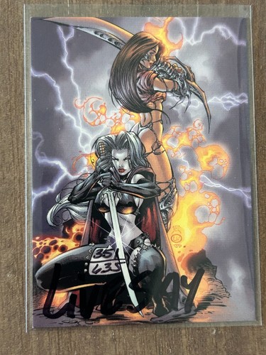 Lady Death Medieval Witchblade Lethal Ladies Autograph Card #A8 LIVESAY - 2001