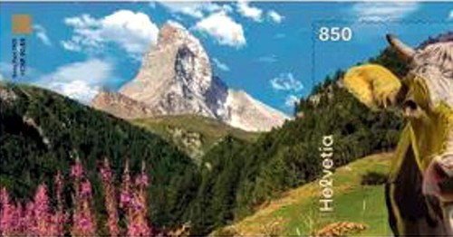 Schweiz - Helvetia - Block CHLI 2025 - Kuh GELB - postfrisch
