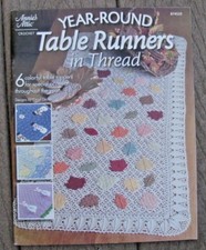 Year-Round Table Runners in Thread, Annie's Attic Crochet, 6 table toppers 2004