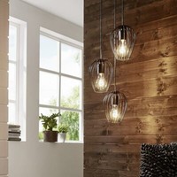 Licht-Trend Vintage 3Er-HäNgelampe Caruaru Schwarz
