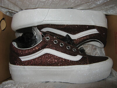 vans glitter platform shoes