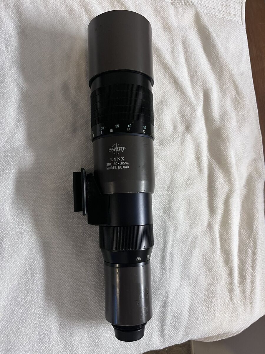 SWIFT lynx 20-60 x 60ZOOMspotting scope.. made in SWIFT lynx 20-60 x 60ZOOMspotting scope.. made in