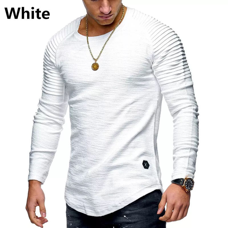 Muscle fit t hotsell shirts long sleeve