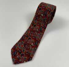 Guy Laroche Men 100 Silk Paisley Traditional Neck Tie Multicolor NWOT