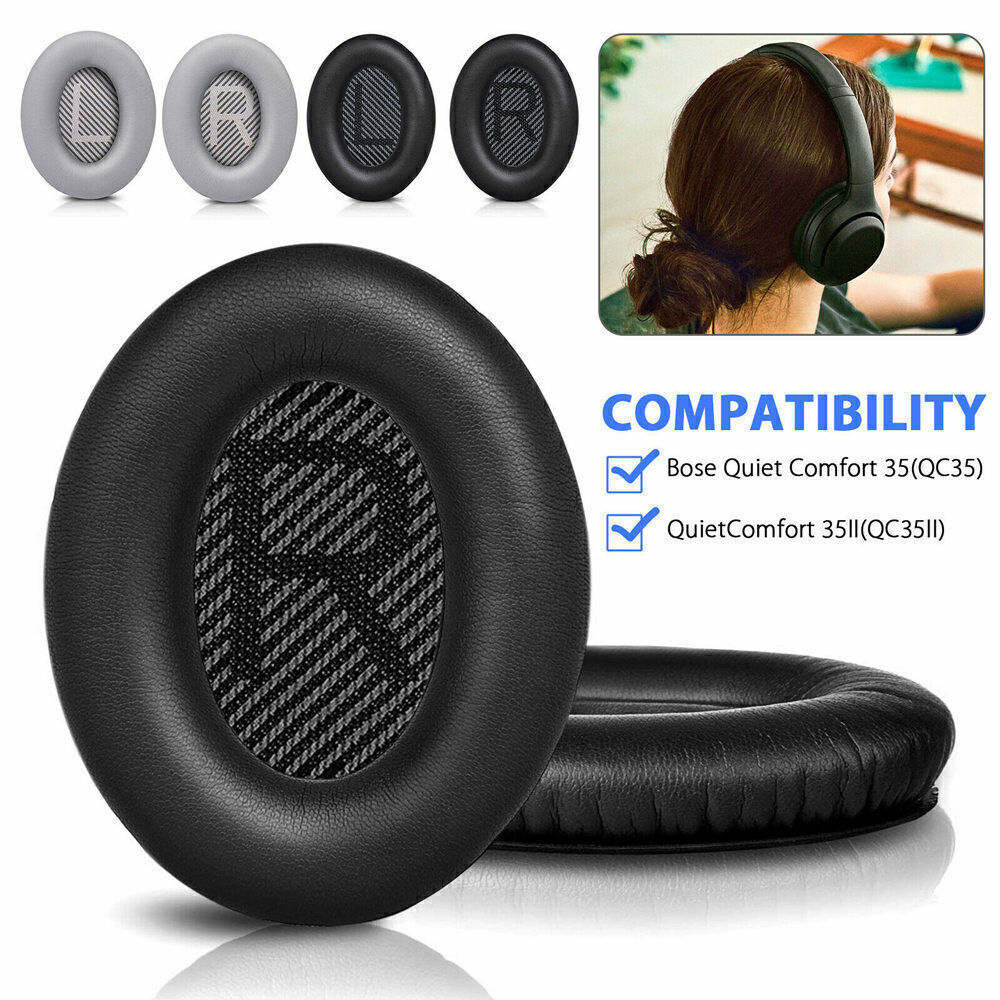 Replacement Ear Pads Cushion Cover for QuietComfort QC35 QC35II Bose Headphones-image