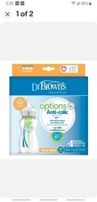 Dr. Brown's Natural Flow Options Baby Bottles wide neck 3 Pack 9 Oz level 1 New
