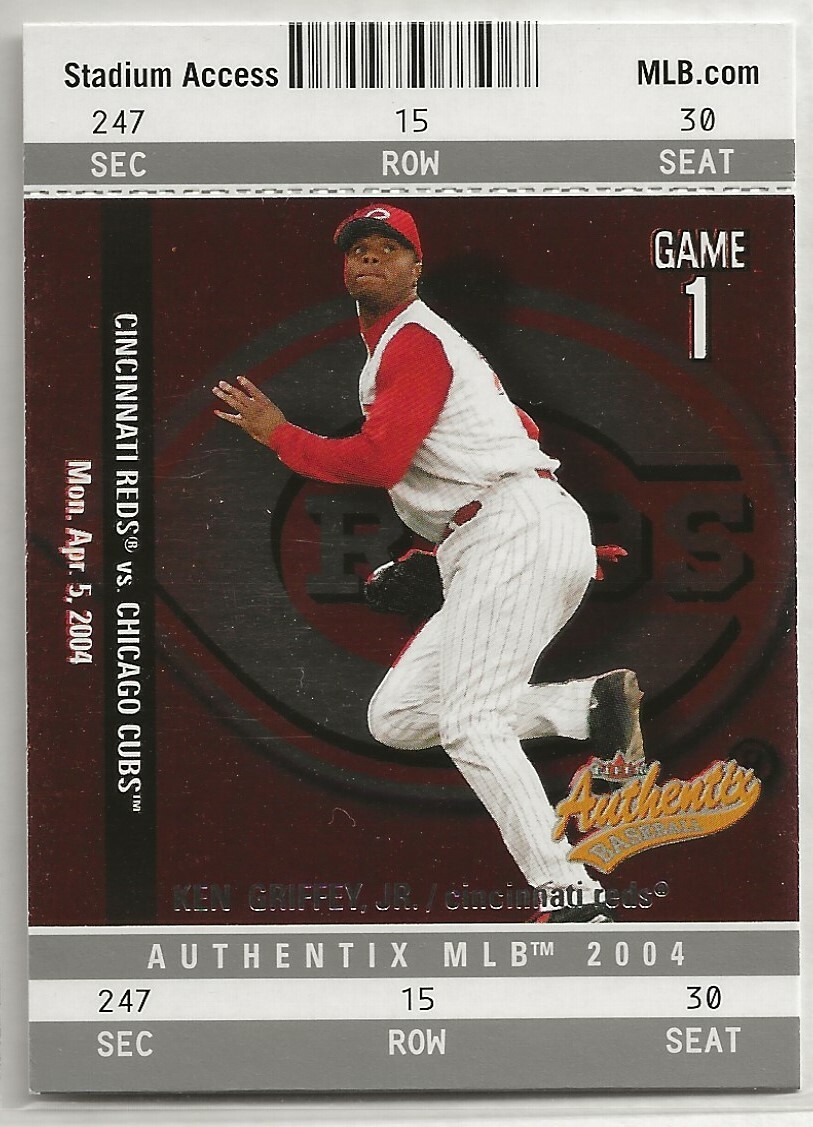 Ken Griffey Jr. 2004 Fleer Tradition Authentix MLB | eBay