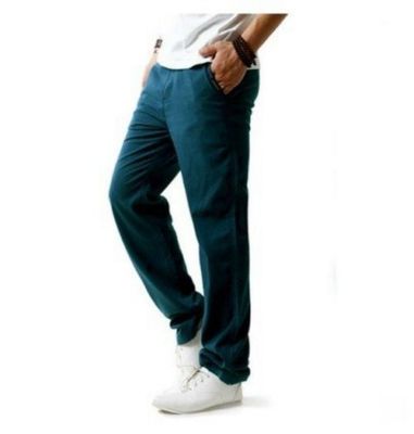 Herren Jogging Fitness Freizeit Leinen Hose Hosen Leinenhose sofort li. H51