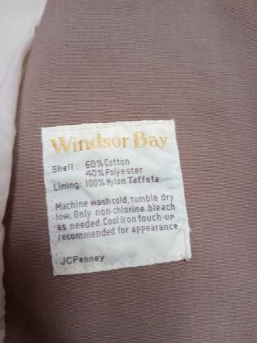 Abrigo de Colección Windsor Bay JCPenny Mujer Talla 18 Abrigo Chaqueta Forrado Tostado con Corbata - Imagen 4 de 7