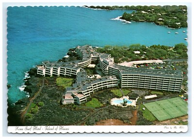 Postcard Kona Surf Hotel Hawaii Aerial View c1974 Mac Miller