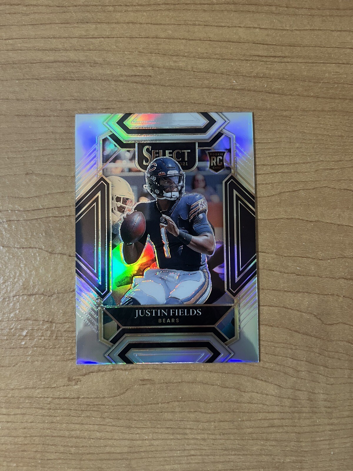 2021 Select Justin Fields Club Level Silver Prizm Rookie RC #250 Bears