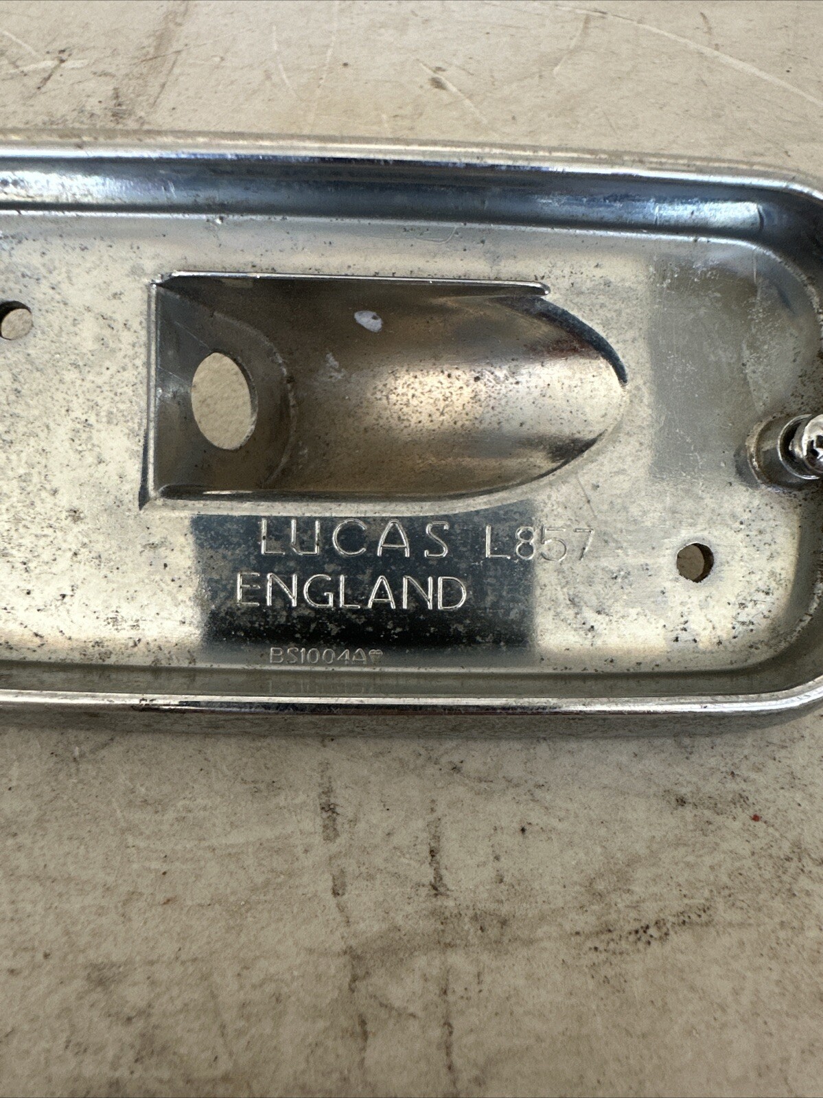 Vintage European Vehicle Chrome Lucas L857 Lamp Rolls Ferrari Maserati W Lens