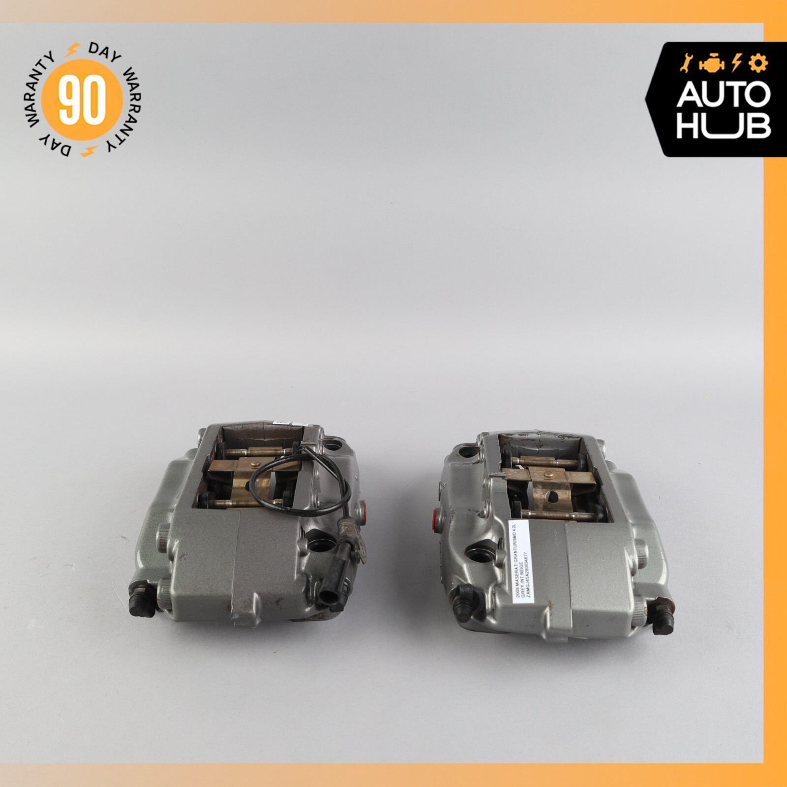 07-18 Maserati Granturismo Rear Left & Right Brake Caliper Calipers Set OEM