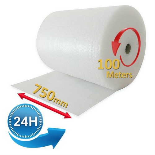 750mm x 100m ROLL BUBBLE WRAP 100 METRE SMALL BUBBLE + FAST & FREE 24HR