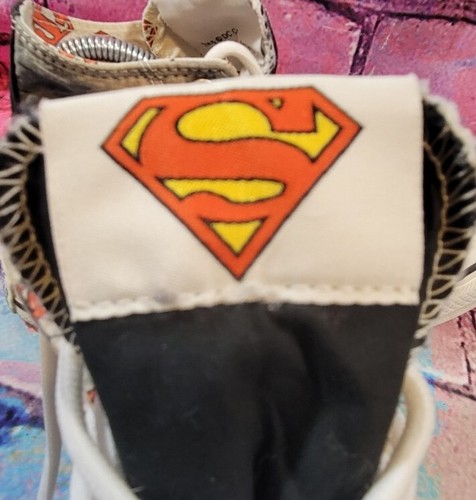 Converse Chuck Taylor Shoes High Top DC Comics Superman Sneakers Womens 8 Mens 6 - Picture 7 of 9