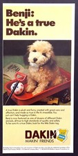 1979 A True Dakin Plush "Benji" the Dog photo "Look for the Tag" promo print ad