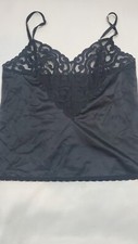 vintage Cabernet lace camisole top sz 34 black