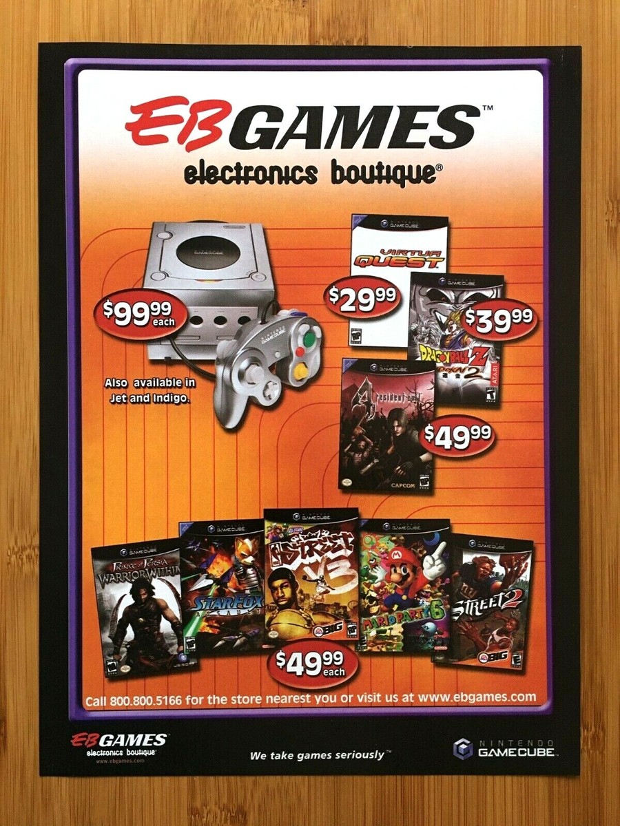 Nintendo Gamecube Console EB GAMES 2005 Print Ad/Poster Official