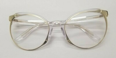 NEW! BEAUTIFUL ANDY WOLF DINAH COL.F  EYEGLASSES FRAME 57/21-140 CLEAR/GOLD