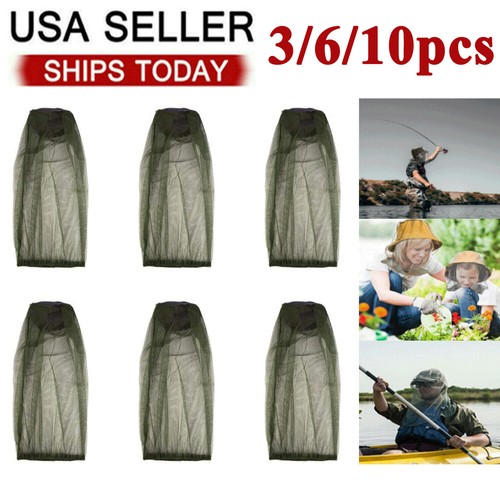 Anti-Mosquito Bug Bee Insect Head Net Hat Cap Sun Protection Fishing Hiking 1-10 - 第 1/6 張圖片