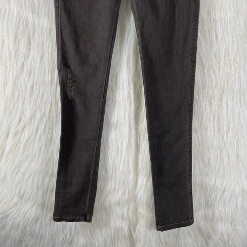 James Jeans Womens Kenwood Skinny Brown Distressed Mid Rise Denim USA 25 New - 第 3/10 張圖片