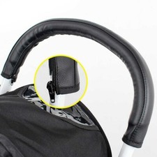 Black Faux Leather Handlebar Cover to fit Bugaboo Cameleon 1 2 3 Baby Strollers
