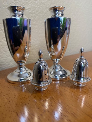 Vintage Sterling Silver Fisher Salt & Pepper Shakers #419 NOT weighted 90 Gram - Picture 6 of 12