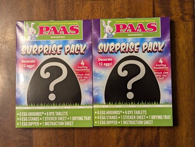 PAAS Easter Egg Surprise Pack - 2 Egg Decorating Kits Paas 2020 PA20-1113