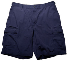 PROPPER Men Large Blue Ripstop Cotton Blend 10" Tactical Cargo Shorts F5261