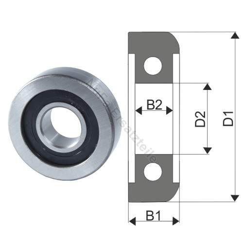 Mastrolle, Stützrolle für Still RX20-15 BR 6210-6217 Gabelstapler (0706092) - Bild 1 von 1