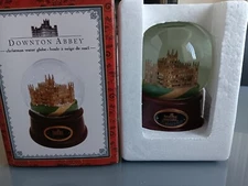 New Downton Abbey 7" Snow Globe W/ Brown Base & Plaque NIB Fast Ship