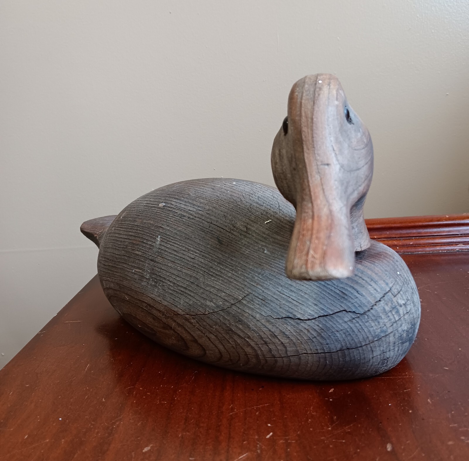 wooden duck decoys vintage head moves eBay