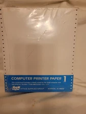 SCM Brand Computer Paper Standard 540 Perforation  Sheets Crafting Art NIP