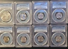 PCGS Morgan Dollar 1884, Washington Quarter 1963, Jefferson Nickel 1942-45