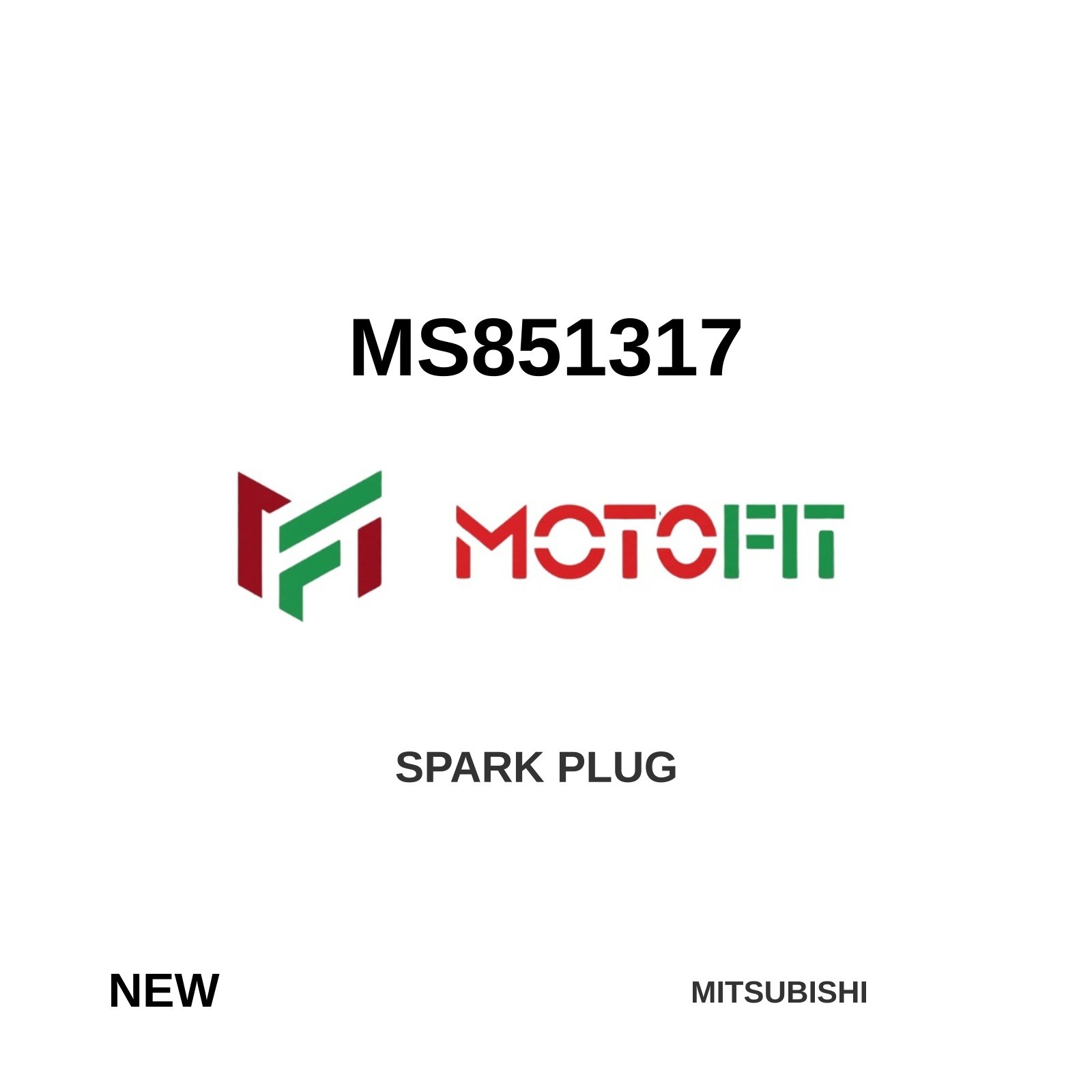 Genuine 1994-2012 Mitsubishi Pajero Mini Spark Plug MS851317 Set of 10