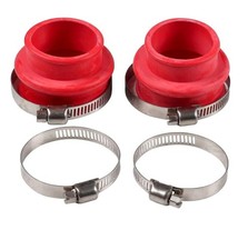 Beetle Inlet Manifold Sleeves / Boots x 2  With New Clips Silicone Classic Bug
