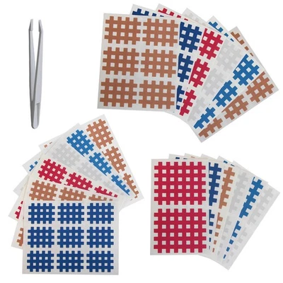 ALPIDEX 102 Stück Cross Tape Gitterpflaster Mix Box Kinesiologie Akupunktur Gittertape