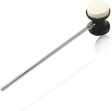 Dual Sided Bass Drum Beater Kick Drum Foot Pedal Mallet with Stainless Shaft