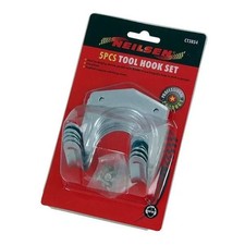 5X Steel Garden Hooks | Shed Tool Storage Hangers | Broom & Fork Organizer