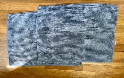 Light Blue Target Made By Design Two Bath Mats 23'' x 17''  Soft Looped Top