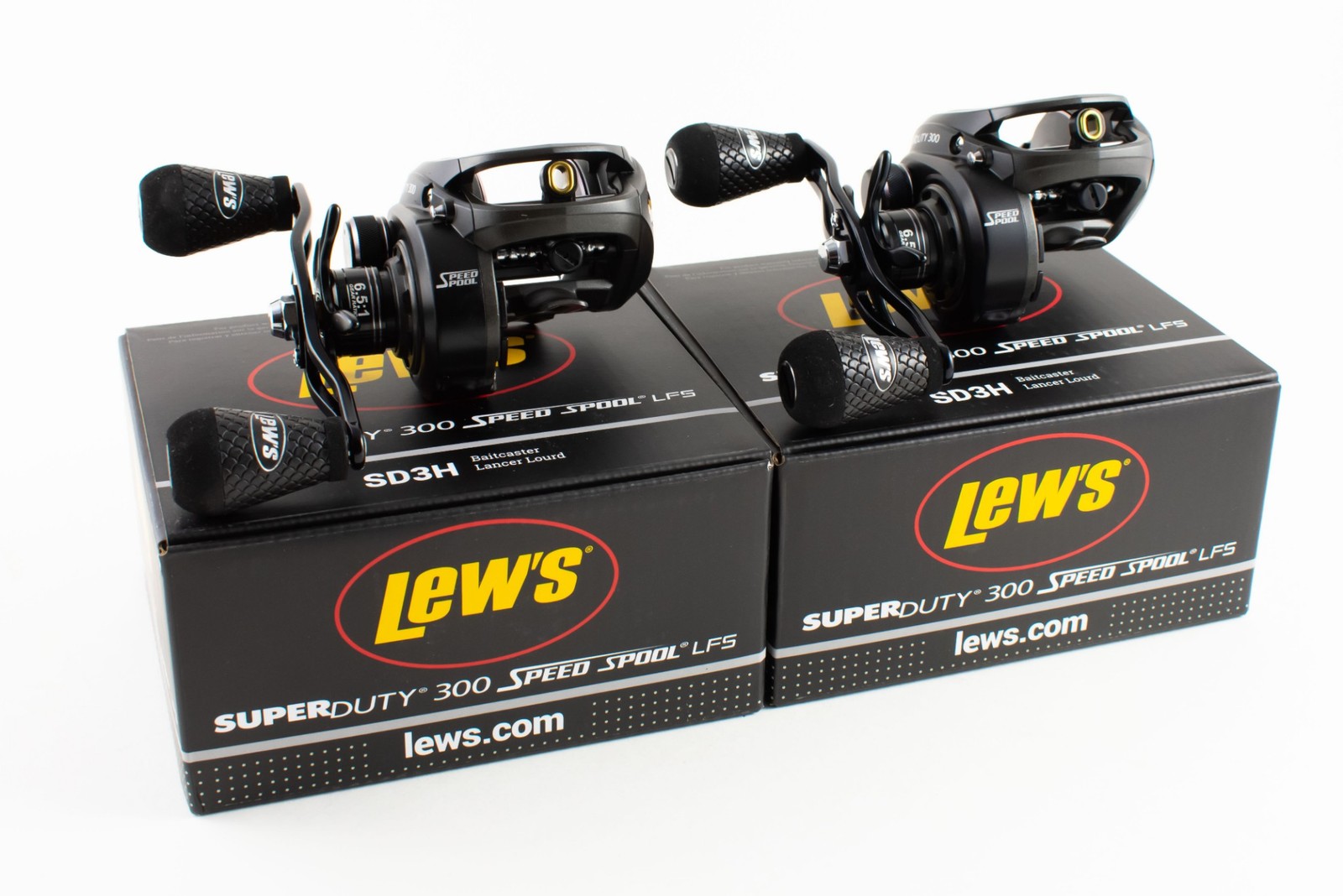 (Lot Of 2) Lew's Super Duty 300 Speed Spool Lfs Sd3H 6.5:1 Rh Baitcast Reel