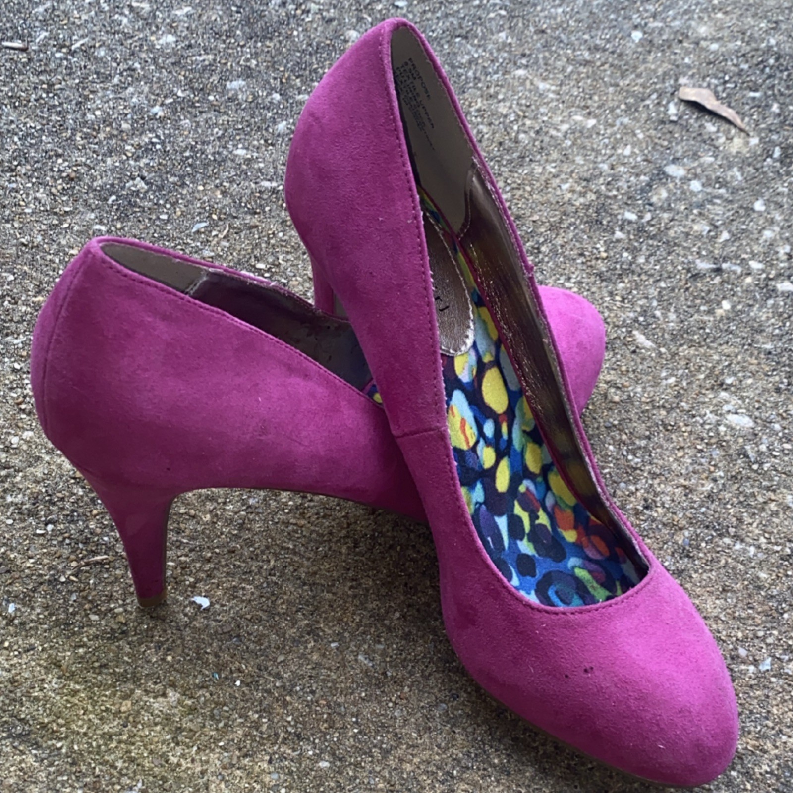 Madden Girl Pink Suede Stiletto Pumps Closed Toe Women's Size 8.5