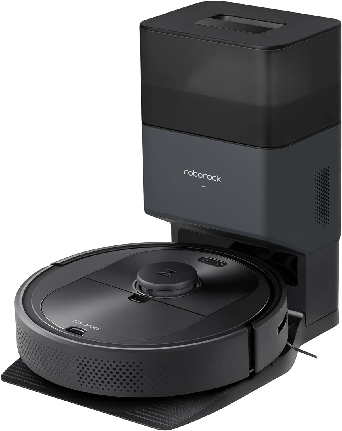 Roborock Q5+ Robot Vacuum with Auto-Empty Dock Pure - Black - Scratch & Dent