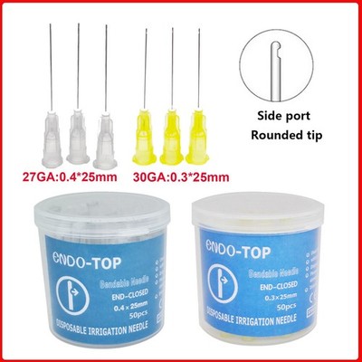 Dental Disposable Endo-Top Irrigation Bendable Tip Endo-Closed 27GA/30GA