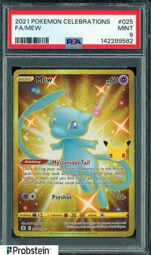 2021 Pokemon Celebrations #025 FA Mew PSA 9 MINT